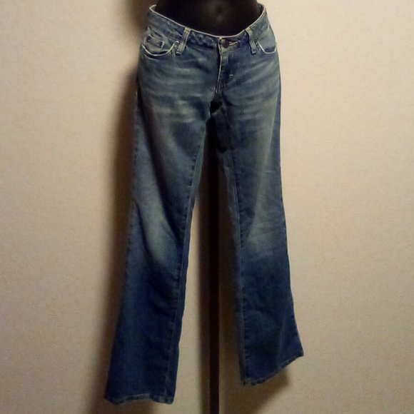 COPY - American Eagle Slightly Flared Distressed Blue Jeans 0 -- Final Price - Picture 4 of 15
